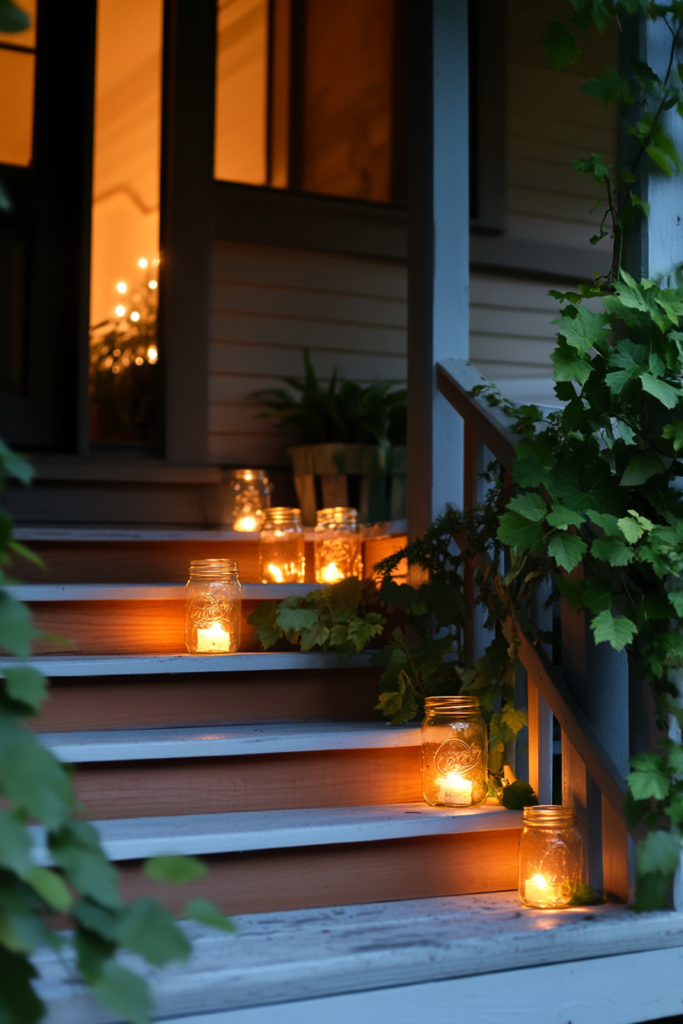 24. Eco-Friendly Solar Jar Lamps