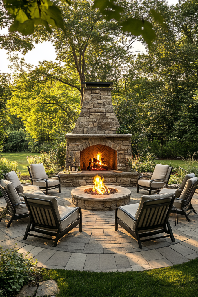3. Add an Outdoor Fireplace