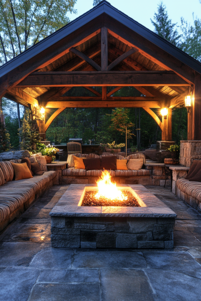 3. Cozy Fire Pit Corner