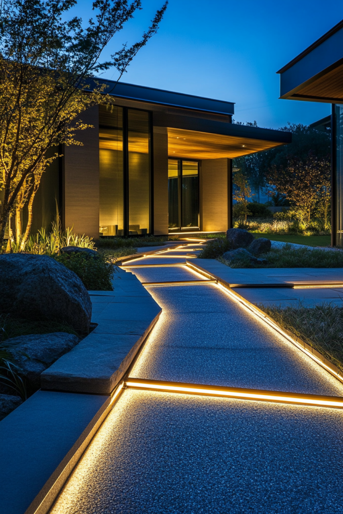 3. Linear Pathway Lights