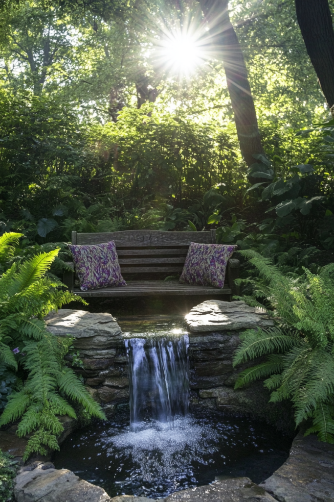 3. Meditation Nook with Water Features