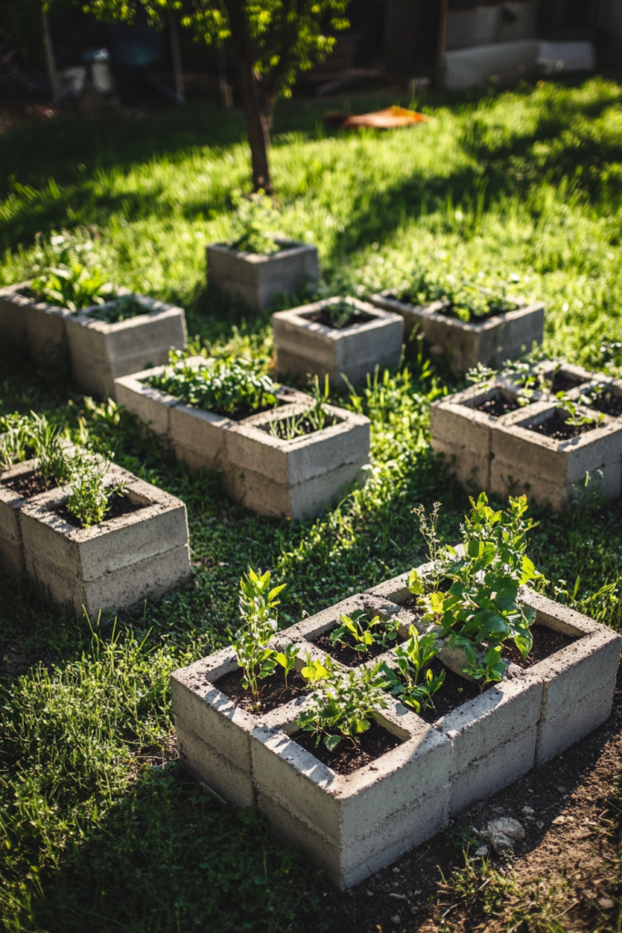4. Cinder Block Beds