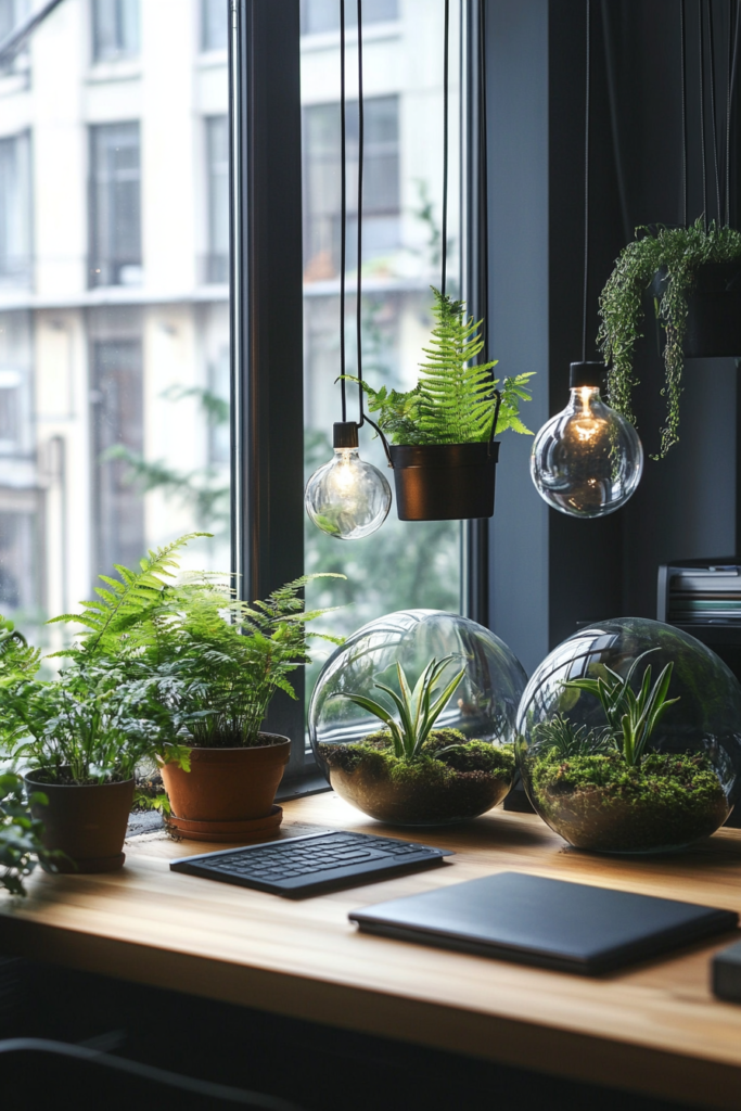 5. Glass Terrariums for a Modern Touch
