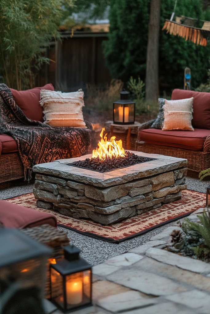 6. Fire Pit for Warmth and Ambiance