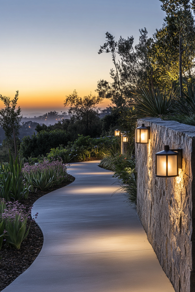 6. Glass Panel Wall Lights