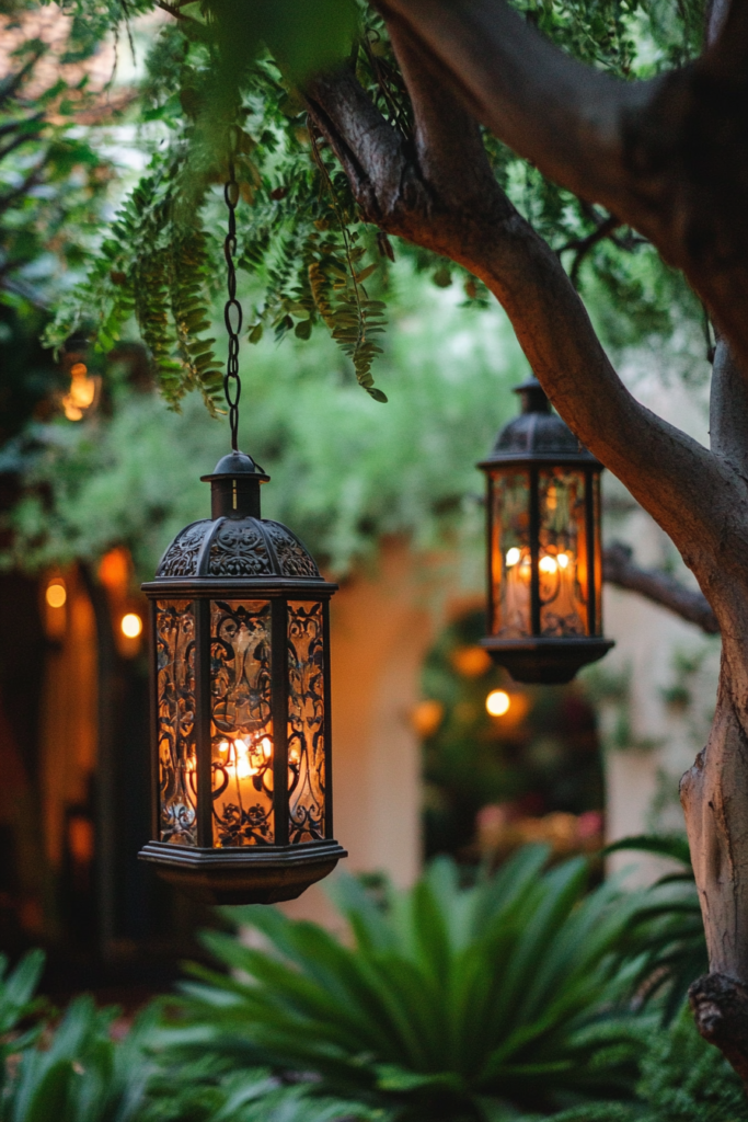 6. Vintage Metal Lanterns
