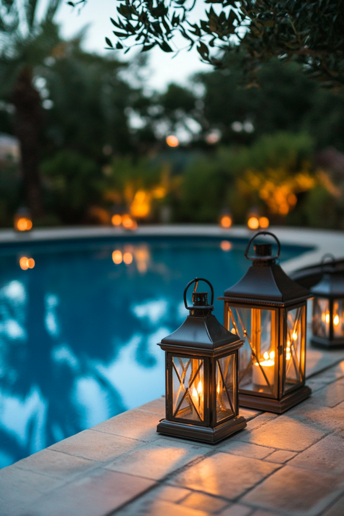 7. Poolside Lanterns