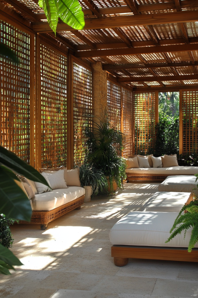 7. Privacy Screens for a More Intimate Setting