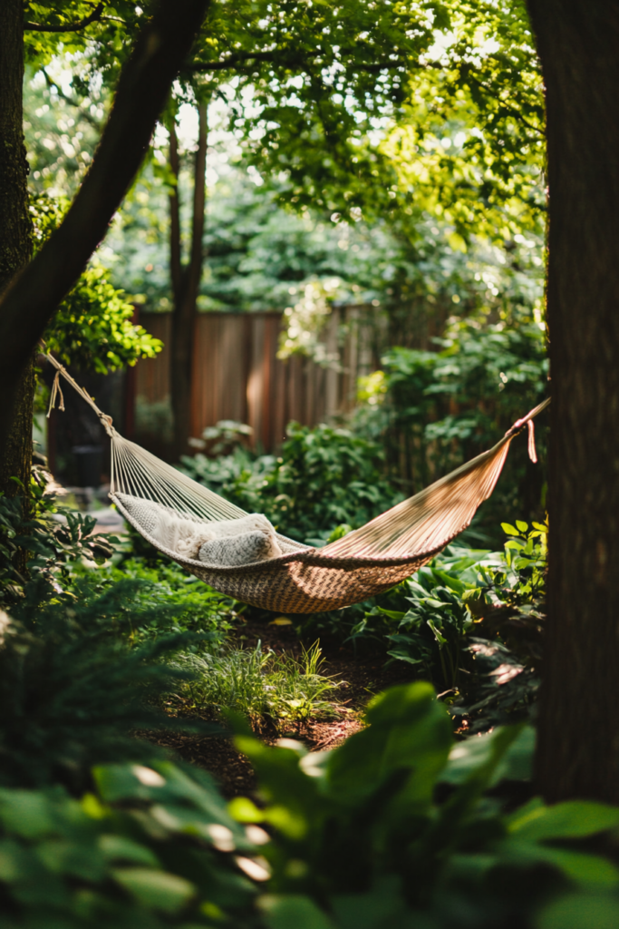 8. Add a Hammock Under the Trees