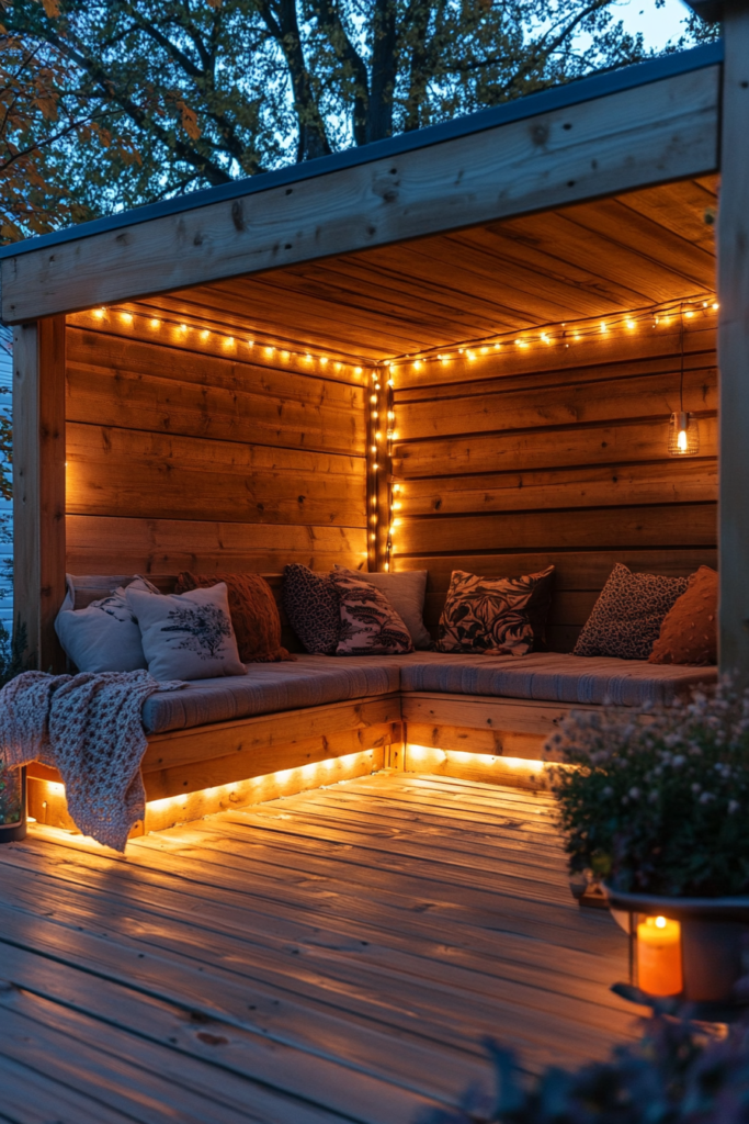 8. Built-In Bench Lighting