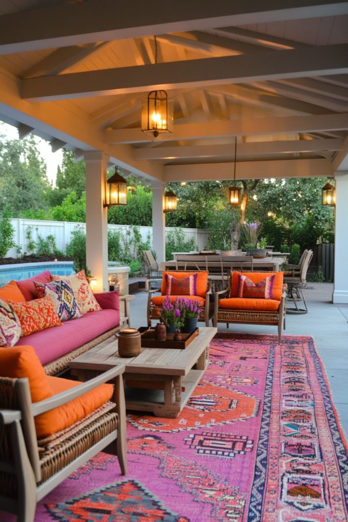 8. Colorful Outdoor Rugs
