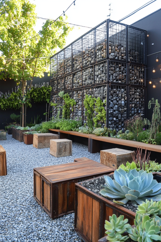 8. Gabion Wall Fence