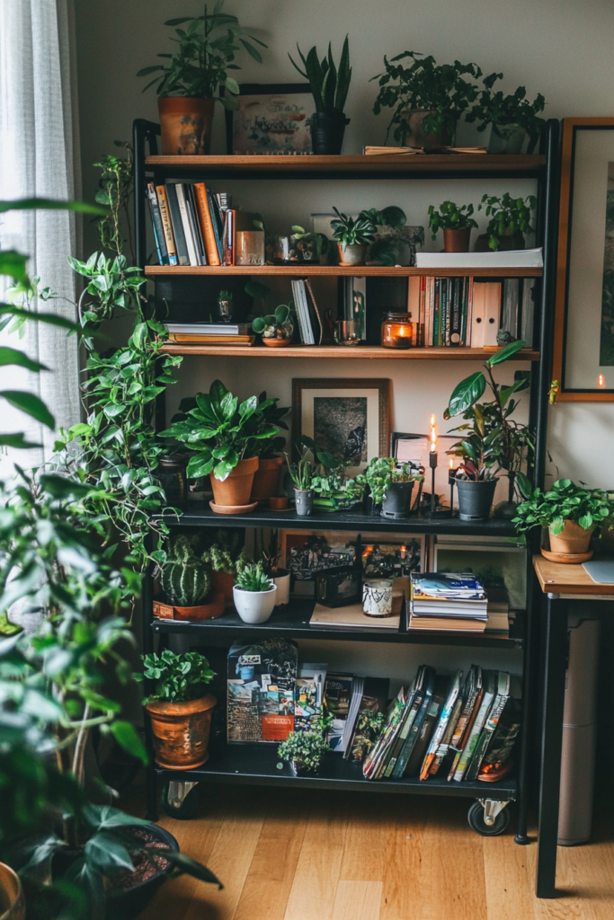 8. Use a Rolling Plant Cart
