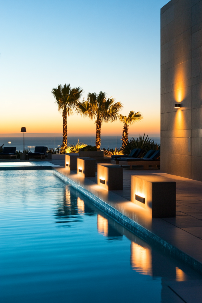 8. Wall-Mounted Pool Lights