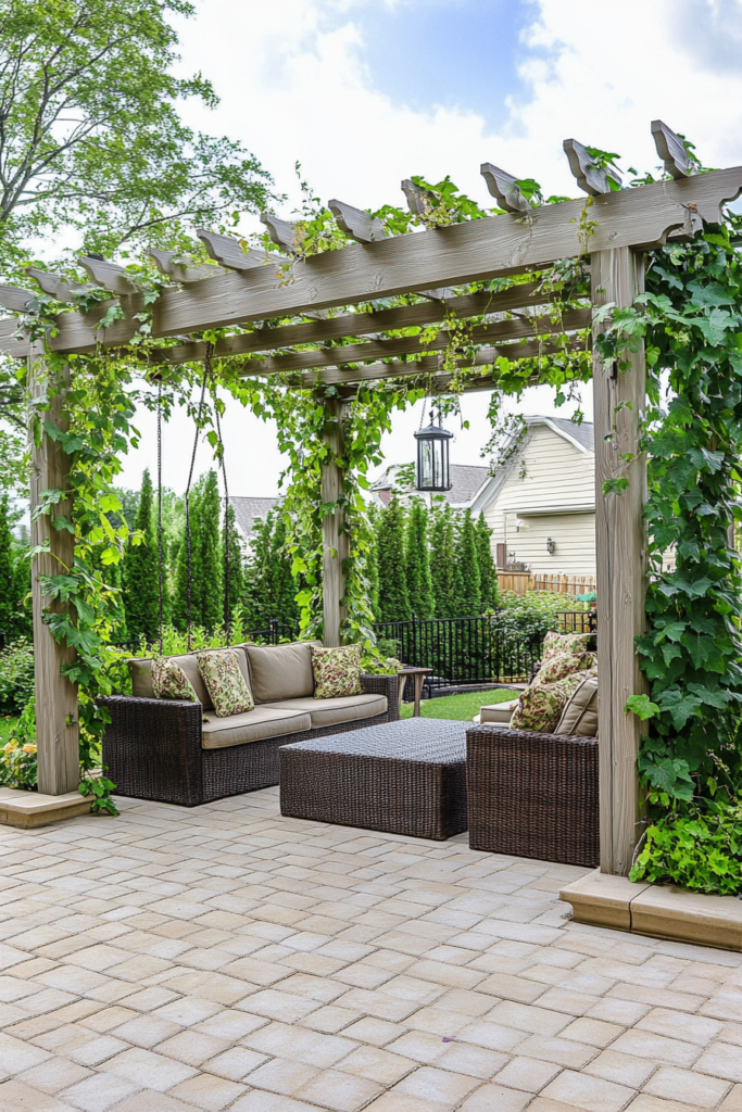 9. Pergola for Shade and Style