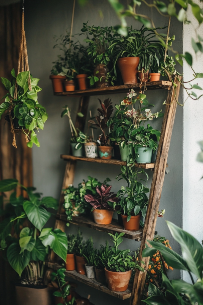 9. Plant Ladder Display