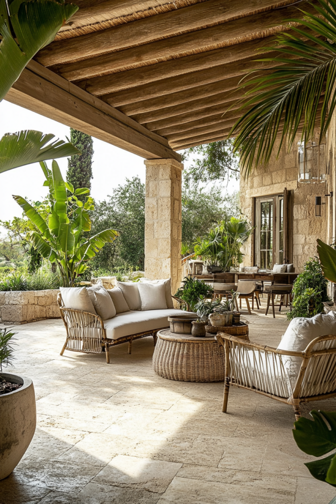 1. Embrace Natural Elements with a Stone Floor