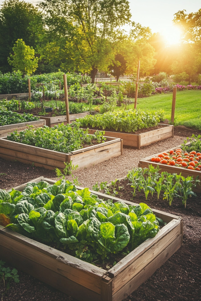 1. Raised Bed Vegetable Garden