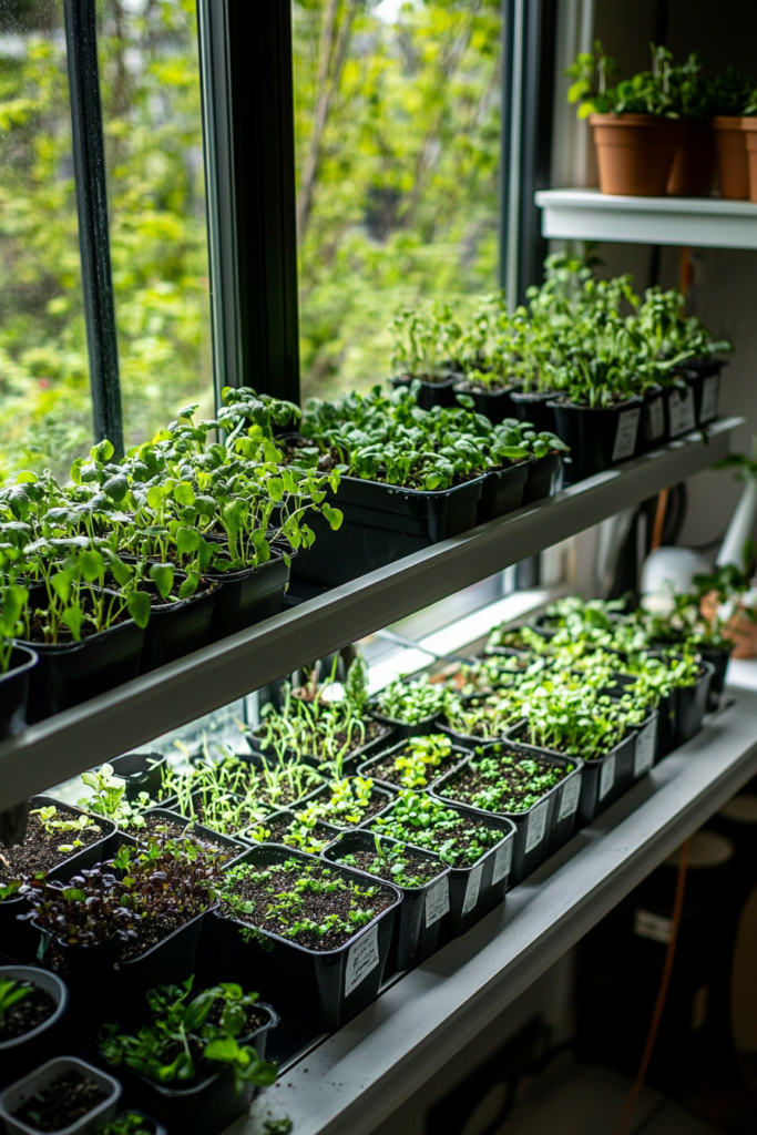 10. Indoor Vegetable Garden Setup