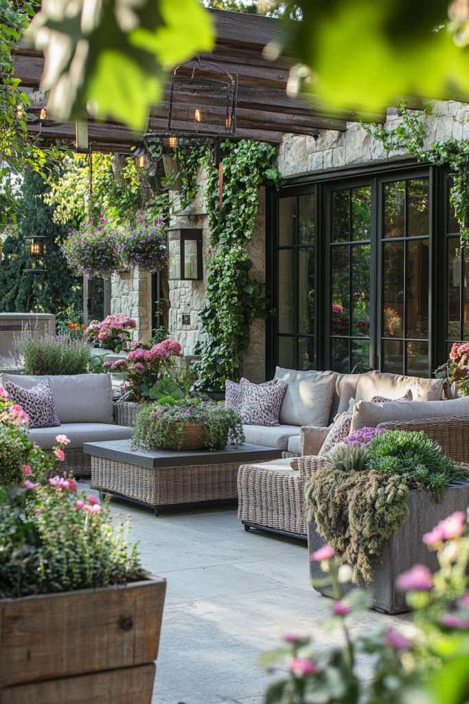 10. Layer in Planters of Varying Heights