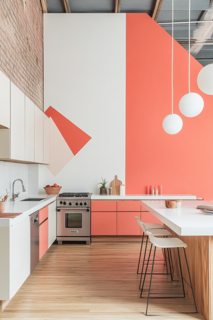 16. Color-Blocked Walls