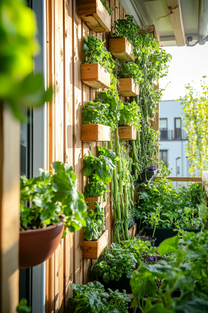 2. Vertical Vegetable Garden