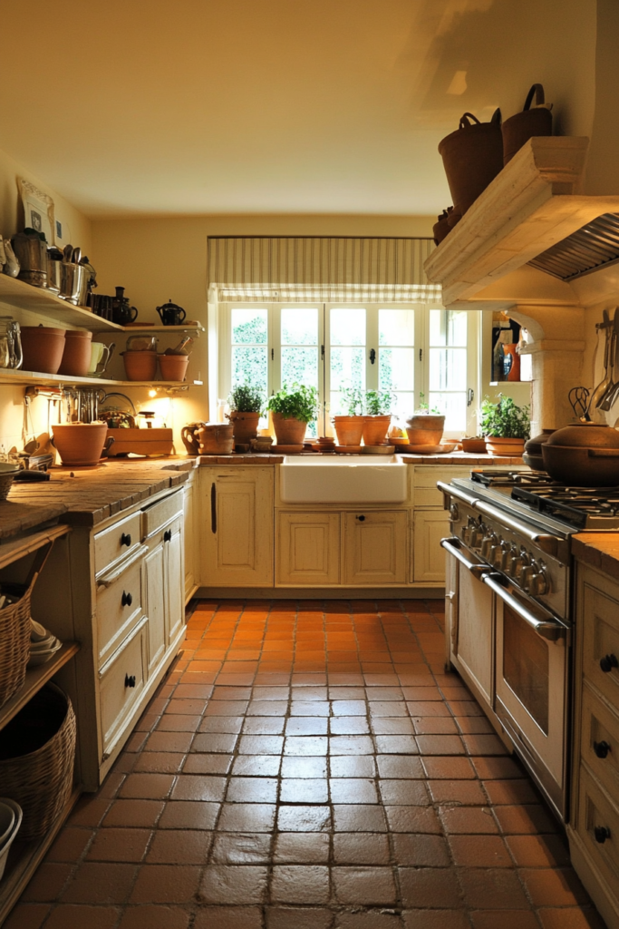 5. Terracotta and Cream