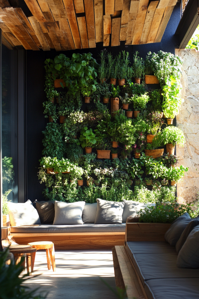 6. Add a Vertical Garden Wall