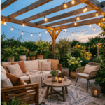 25 Stunning Outdoor Patio Ideas for Summer 2026 Outdoor patio decor with string lights and comfortable seating for summer evenings.
